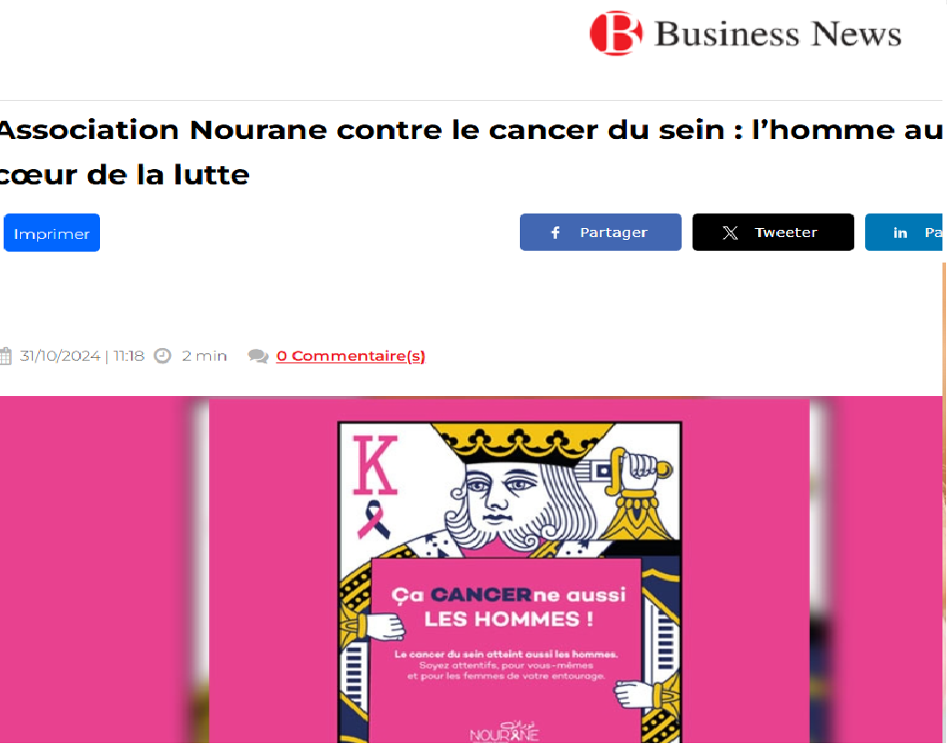 Sensibilisation du cancer du sein chez les hommes